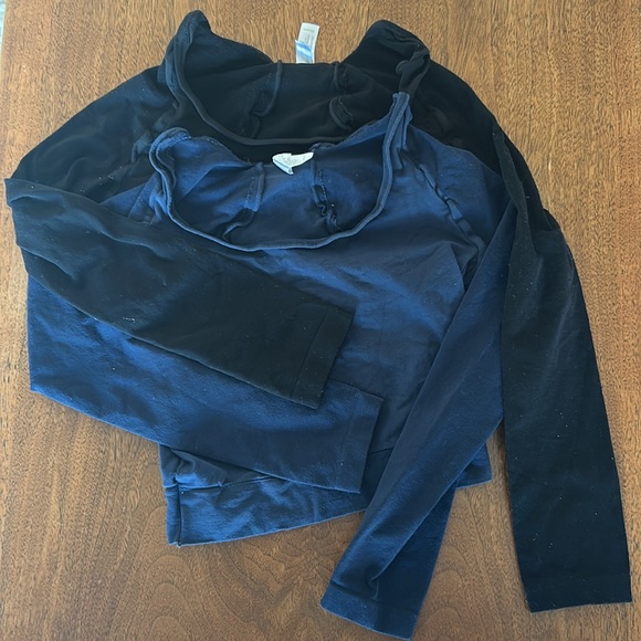 Spanx 2!! long sleeve tights crop top - Picture 1 of 7